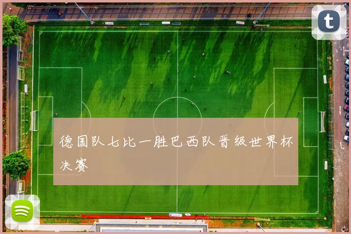 德国队七比一胜巴西队晋级世界杯决赛